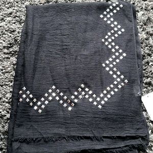 Black studded scarf